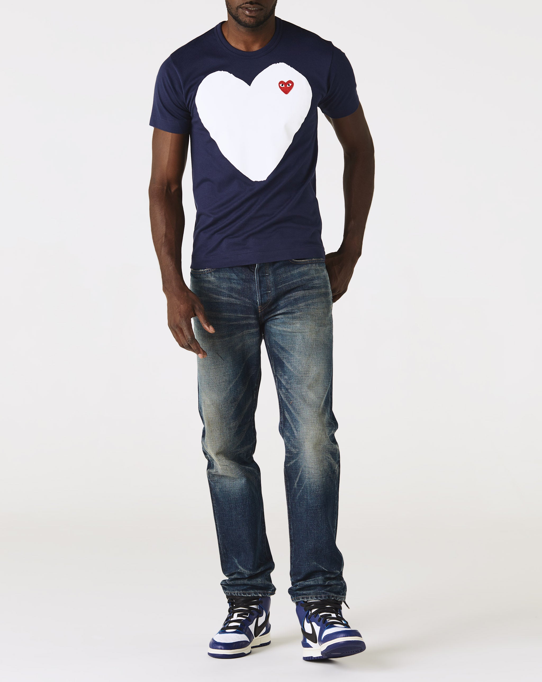 Comme des Garcons PLAY Big White Heart T-Shirt  - XHIBITION