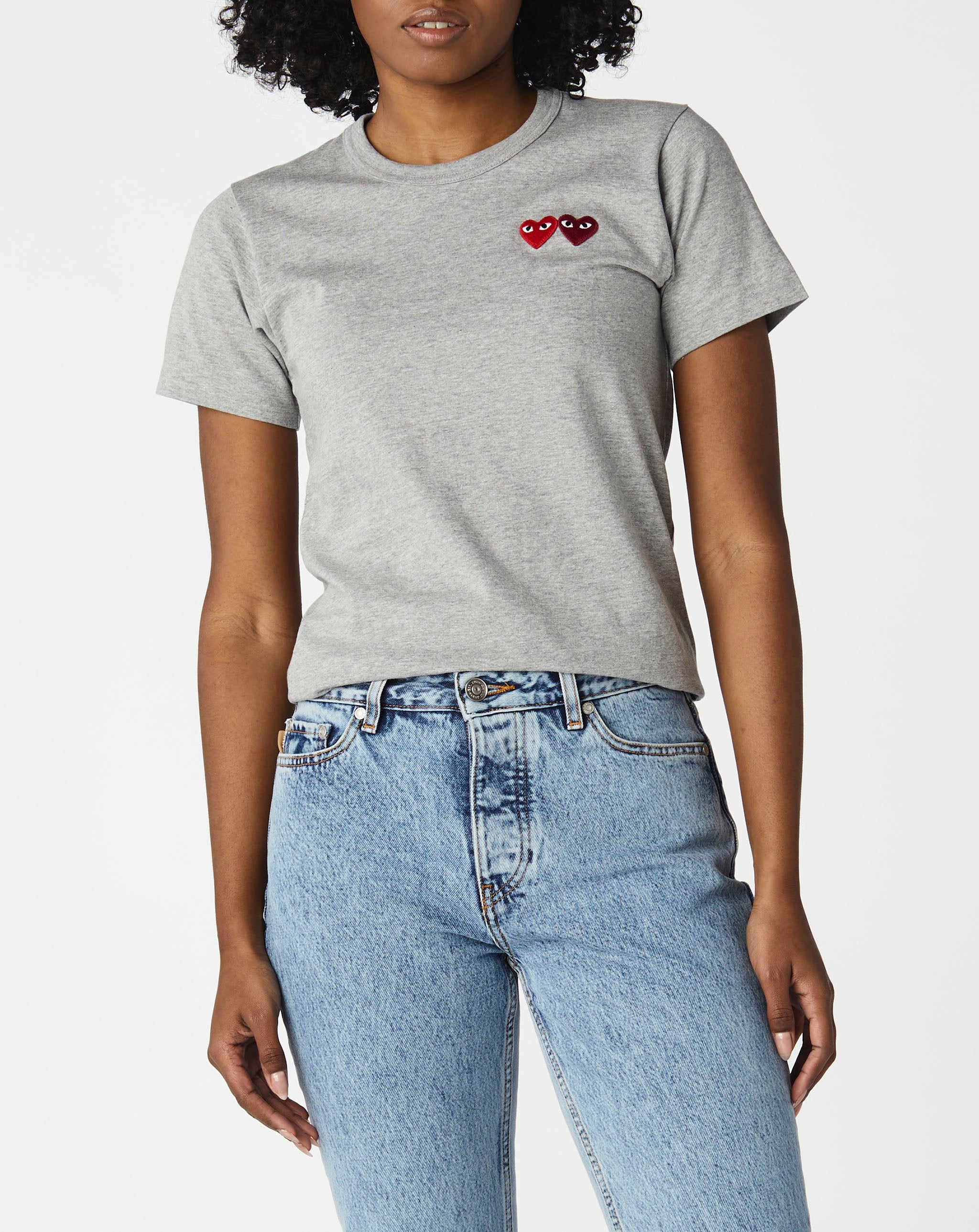 Comme des Garcons PLAY Women's Double Heart T-Shirt  - Cheap Cerbe Jordan outlet