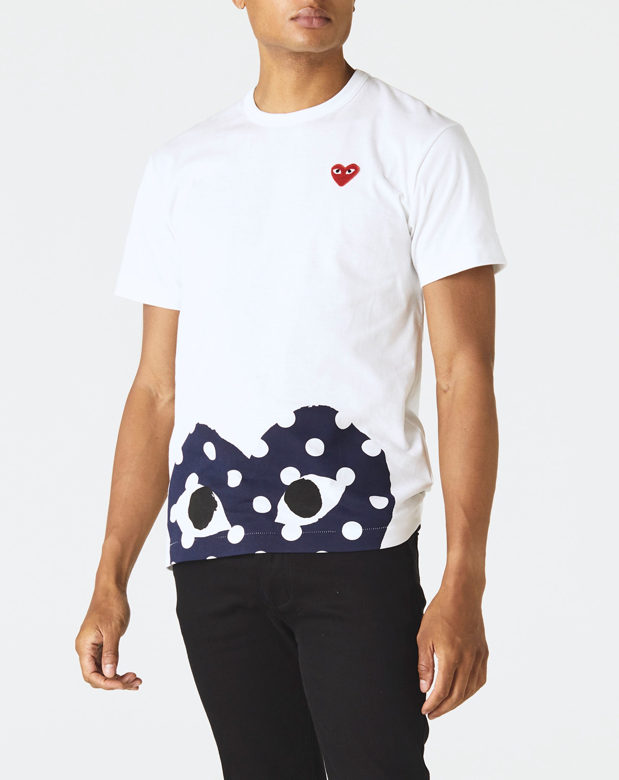 Comme des Garcons PLAY Half Polka Dot Heart T-Shirt  - XHIBITION