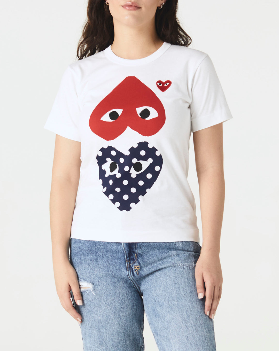 Comme des Garcons PLAY Women's Polka Dot Heart T-Shirt  - XHIBITION