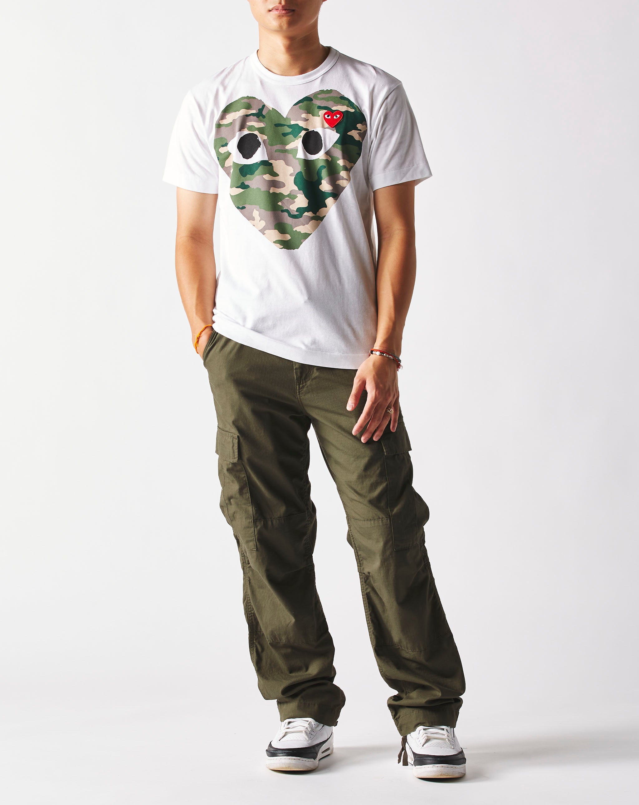 Comme des Garcons PLAY Big Camo Heart T-Shirt  - XHIBITION