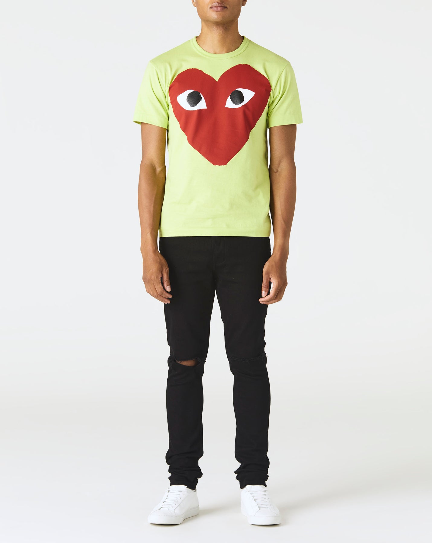 Comme Des Garcons PLAY - Big Heart T-Shirt - Green - P1T274-2